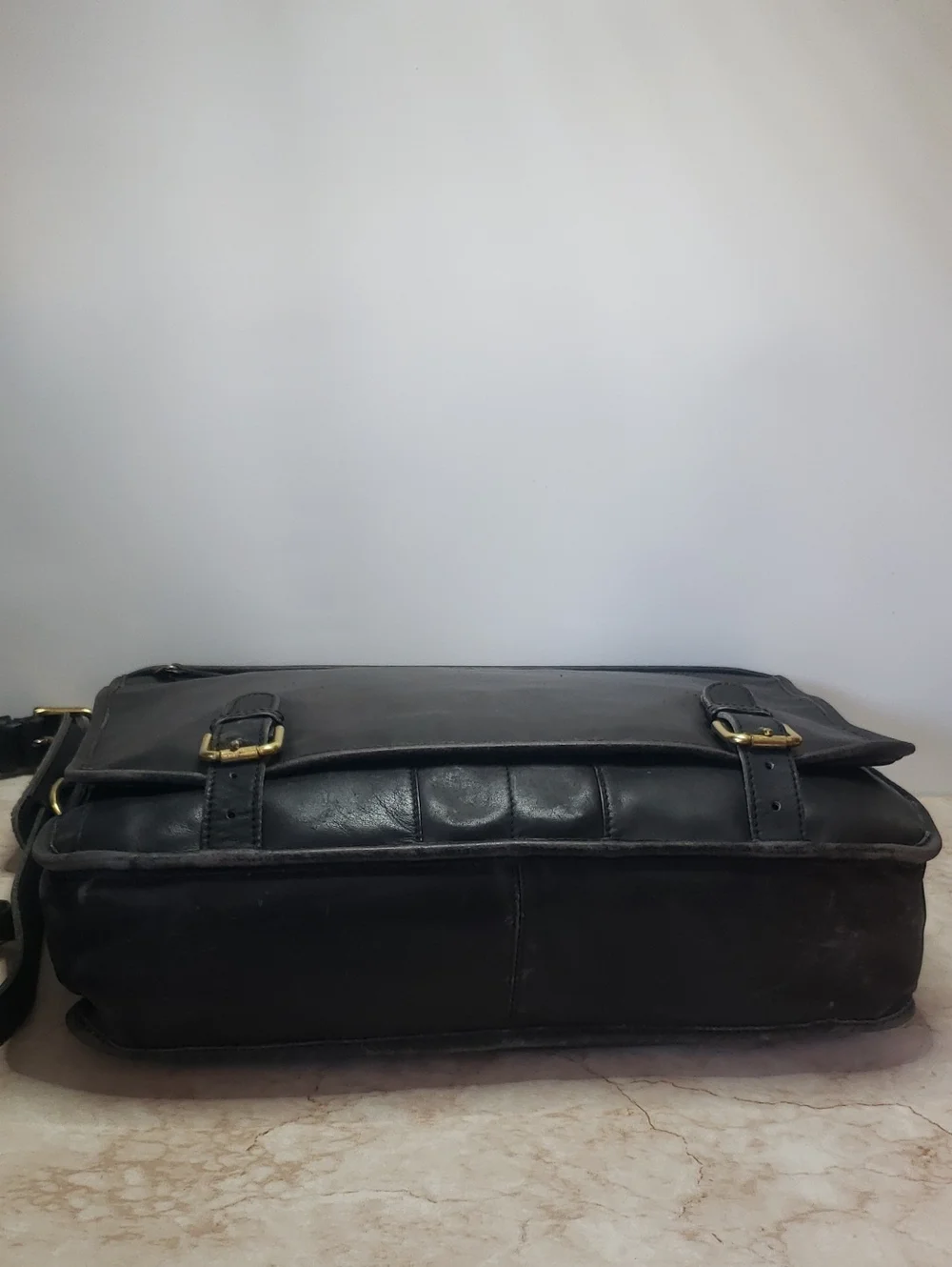 Coach Classic Black Leather Briefcase Shoulder Bag